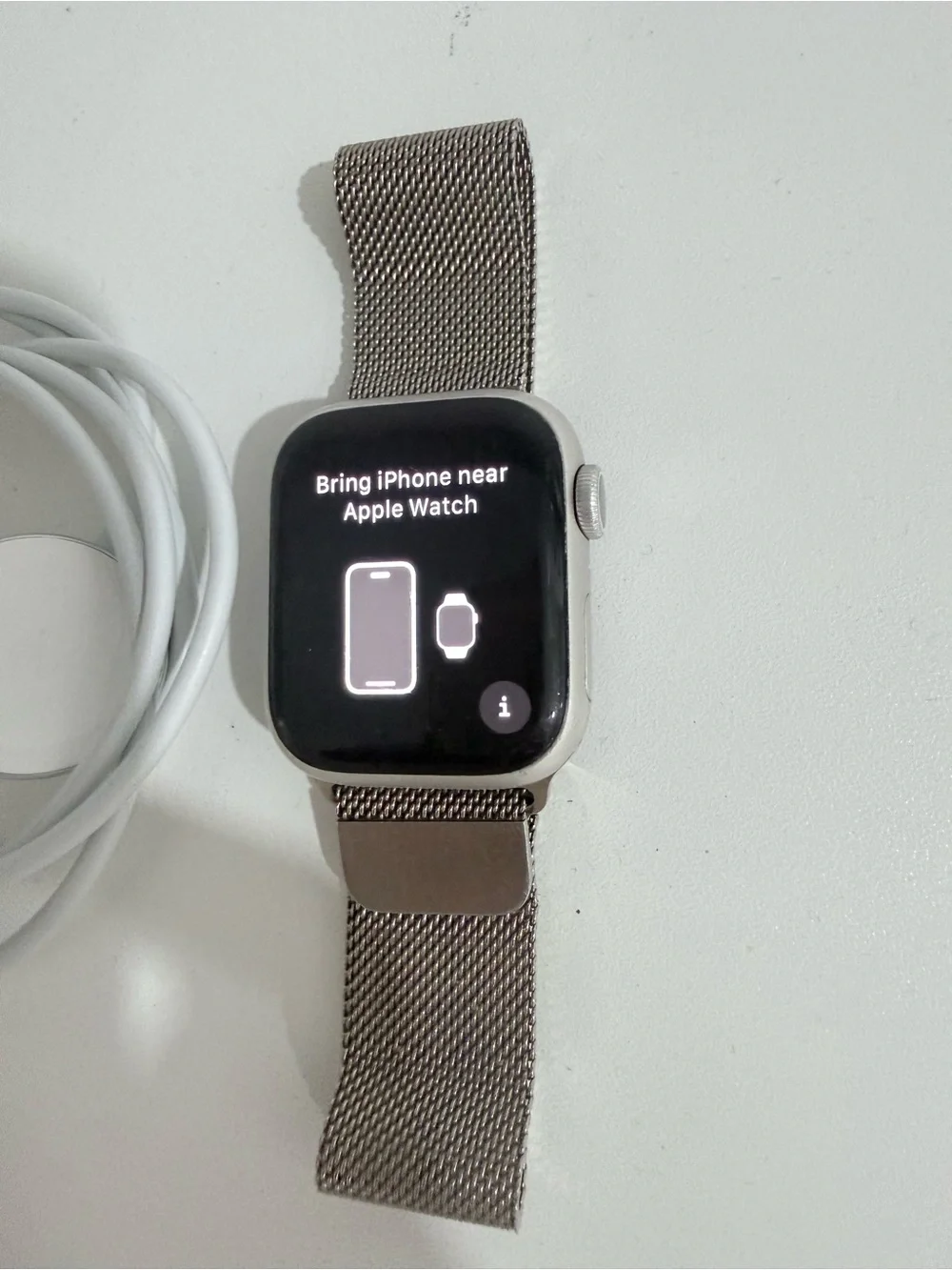 Apple Watch with Gold Aluminium Steel ceramic case